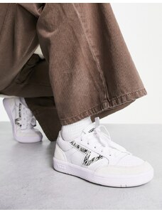 Vans - Lowland - Sneakers bianche con strisce zebrate-Bianco