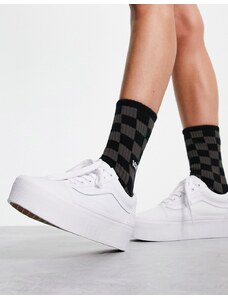 Vans - Old Skool Stackform - Sneakers in tela bianca-Bianco