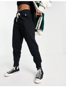 Polo Ralph Lauren - Joggers neri con fondo elasticizzato-Nero