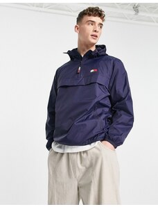 Tommy Jeans - Chicago - Giacca oversize blu navy con zip corta