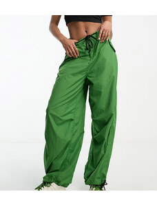 Noisy May Tall - Pantaloni verdi stile paracadutista con coulisse-Verde