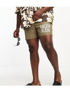 Calvin Klein Big & Tall - Intense Power - Pantaloncini da bagno color ortica-Verde