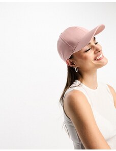 ASOS DESIGN - Cappellino tinta unita rosa in cotone