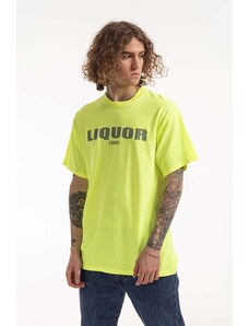 PLEASURES t-shirt in cotone Liquor Koszulka Pleasures Liquor T-shirt P22SP048-GREEN