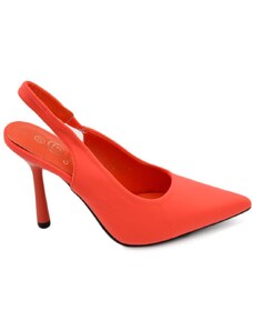 Malu Shoes Scarpe decollete donna elegante punta in tessuto rosso tacco sottile 12 cerimonia con allacciatura alla caviglia