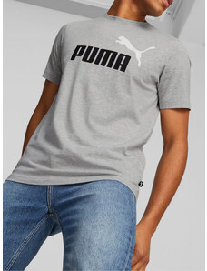 Puma Ess + 2 Col Logo Tee T-shirt Uomo Manica Corta Grigio Taglia L
