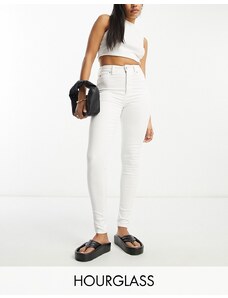 ASOS DESIGN Hourglass - Jeans skinny push-up bianchi-Bianco