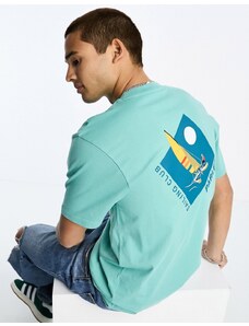Parlez - Heel - T-shirt blu con stampa sul retro