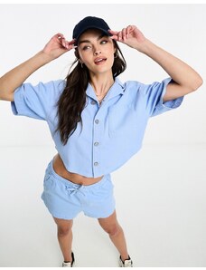 Waven - Nomie - Camicia in denim blu tranquillo con rever