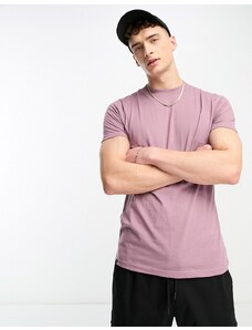 Le Breve - T-shirt accollata viola chiaro