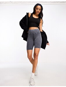 ASOS 4505 - Icon - Pantaloncini leggings da 20 cm grigio slavato Cotton Touch-Multicolore