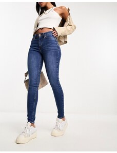 River Island - Molly - Jeans skinny a vita medio alta modellanti lavaggio blu medio