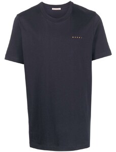 Marni T-shirt logotype blu