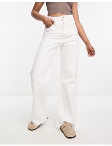 Waven - Ketil - Jeans a fondo ampio e vita alta bianchi-Bianco