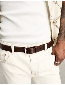 Only & Sons - Cintura in pelle elegante marrone-Brown