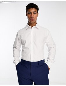 Ben Sherman - Camicia Oxford elegante a maniche lunghe bianca-Bianco