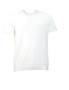 OUT/FIT - T-shirt in cotone lavorato a maglia - Colore: Bianco,Taglia: S
