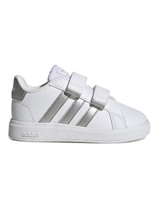 ADIDAS - Sneakers Grand Court Lifestyle Hook and Loop - Colore: Bianco,Taglia: 26