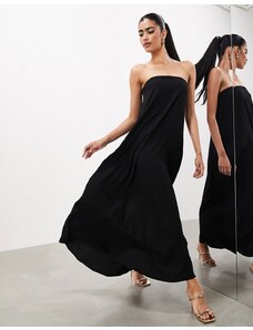 ASOS EDITION - Vestito lungo a fascia minimal nero