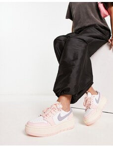 Jordan - AJ1 Elevate - Sneakers basse rosa atmosfera con suola platform