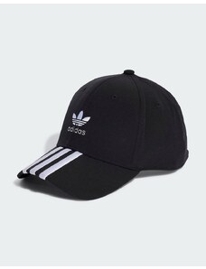 adidas Originals - Cappellino nero con tre strisce