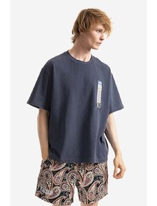 PLEASURES t-shirt in cotone uomo Koszulka Pleasures Shoplift Boxy T-shirt P22SP021-SLATE