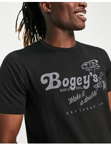 Puma - Golf Cloudspun Bogeys - T-shirt nera con stampa sul retro-Nero