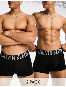 Calvin Klein - Confezione da 2 boxer aderenti neri-Nero