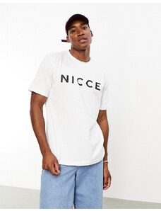 Nicce - T-shirt bianca con stampa del logo-Bianco