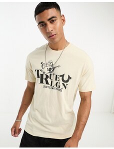 True Religion - T-Shirt color pietra-Blu