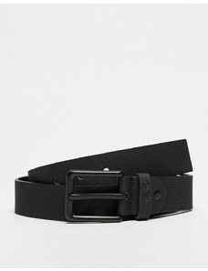 Valentino Bags - Massive - Cintura zigrinata nera tono su tono-Nero