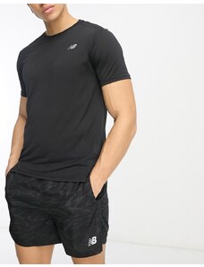 New Balance - Accelerate - T-shirt a maniche corte nera-Nero
