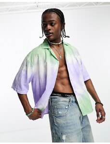 COLLUSION - Camicia da mare multicolore tie-dye