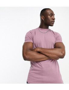 Le Breve Tall - T-shirt squadrata accollata viola