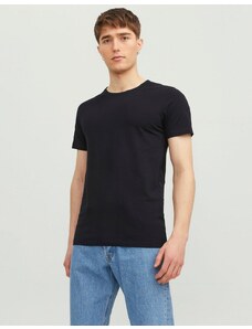 Jack & Jones - T-shirt basic a maniche corte nera-Nero