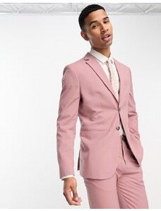 Selected Homme - Giacca da abito ampia rosa polvere