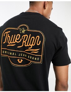 True Religion - T-shirt nera-Nero
