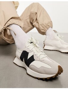 New Balance - 327 - Sneakers bianco sporco e nere