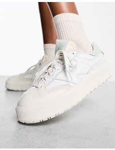 New Balance - CT 302 - Sneakers bianche e verdi-Bianco