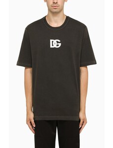 Dolce&Gabbana T-shirt girocollo nero slavata