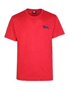 Lonsdale T-shirt In Cotone Manica Corta Da Uomo Rosso Taglia 3xl
