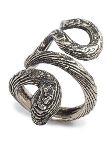 Glauco Cambi anello con serpente in argento