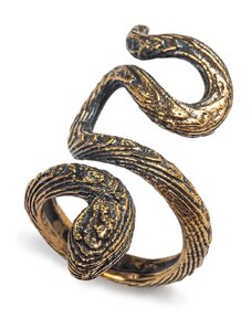 Glauco Cambi anello con serpente in bronzo