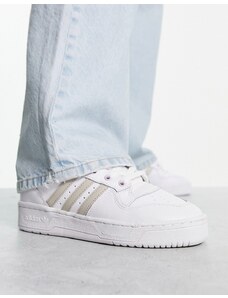 adidas Originals - Rivalry - Sneakers basse bianche e beige-Bianco
