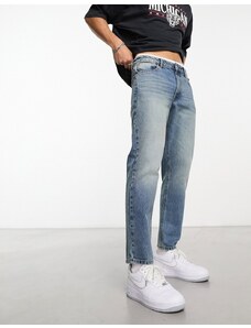 ASOS DESIGN - Jeans classici rigidi tintura vintage-Blu