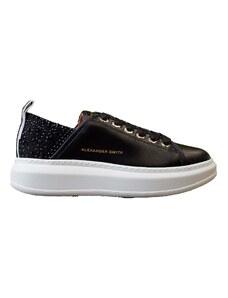 ALEXANDER SMITH Sneakers Wemblay con strass in nero
