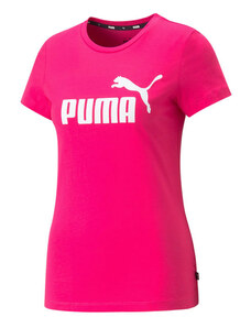 Puma Ess Logo Tee T-shirt Manica Corta Donna Fucsia Taglia Xl