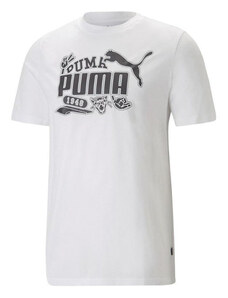 Puma Graphics Icon T-shirt Uomo Con Stampa Bianco Taglia L
