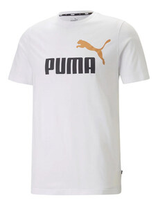 Puma Ess 2 Col Logo T-shirt Uomo Manica Corta Bianco Taglia Xl