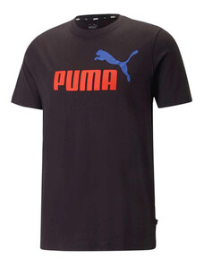 Puma Ess 2 Col Logo T-shirt Uomo Manica Corta Nero Taglia Xl